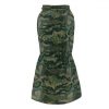 Summer Mini Drss Casual Halter Sleeveless Estic Waist  Camouflage Women Dress Summer Dress Women Shirt Dress - Takalr