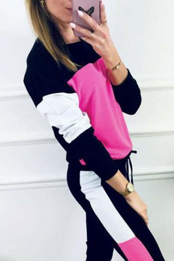 The Best 2019 Autumn Casual Women's Sport Hoodies Sweatshirt Tops + Long Pants Set 2Pcs Tracksuit Fitness Sweat Suit Sportwear Online - Takalr