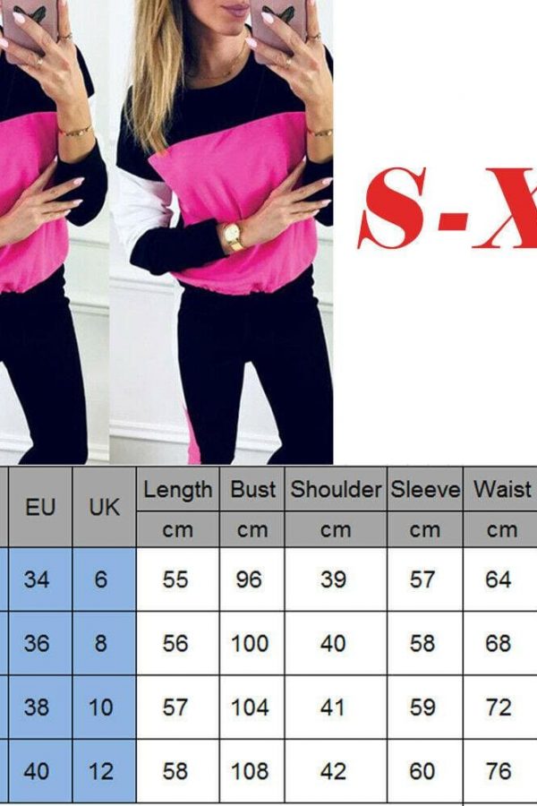 The Best 2019 Autumn Casual Women's Sport Hoodies Sweatshirt Tops + Long Pants Set 2Pcs Tracksuit Fitness Sweat Suit Sportwear Online - Takalr