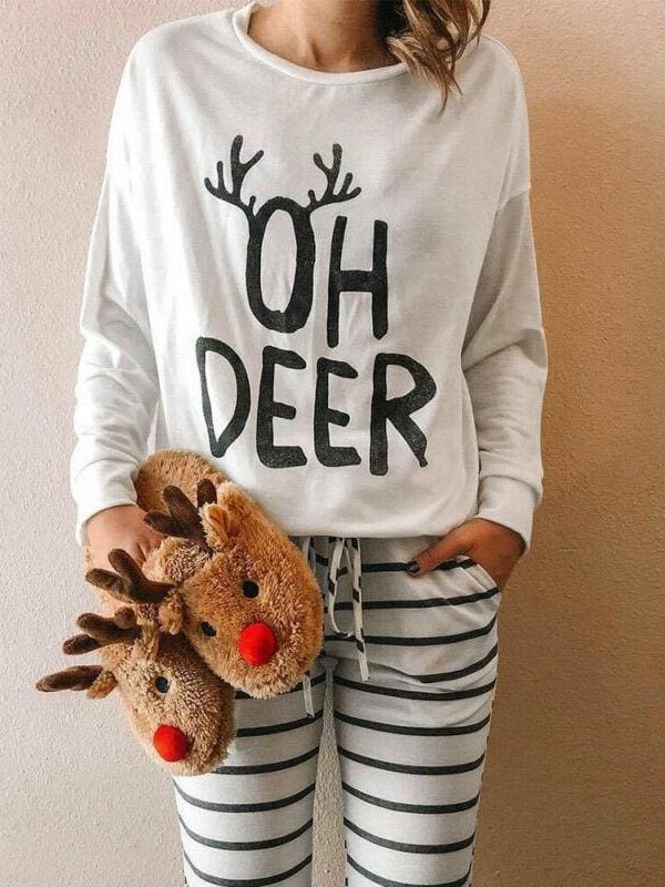 The Best 2019 Christmas Costume Women Long Sleeve Baggy Casual Blouse Shirt Ladies Autumn Winter Tunic Tops Tee Shirt Online - Takalr