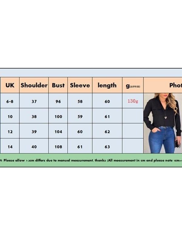 The Best 2019 Fashion Elegant Women Casual Long Sleeve Blouse Loose Tops OL Ladies Office Work Plain Collar Shirt Online - Takalr