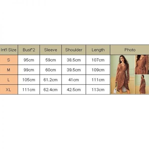 The Best 2019 Fashion Polka Dot Dress Women Ladies V Neck Long Sleeve Dress Prom Evening Party Autumn Casual Sundress Online - Takalr