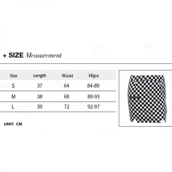 The Best 2019 Fashion Skirt Women Ladies Black And White Plaid Elastic Summer Bodycon Bandage Mini Short Pencil Skirt Online - Takalr