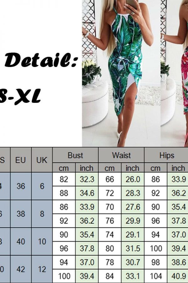 The Best 2019 Fashion Women Bohemian Floral Dress Summer Party Beach Holiday Sleeveless Sexy Slim Fit Dresses Sundress Online - Takalr