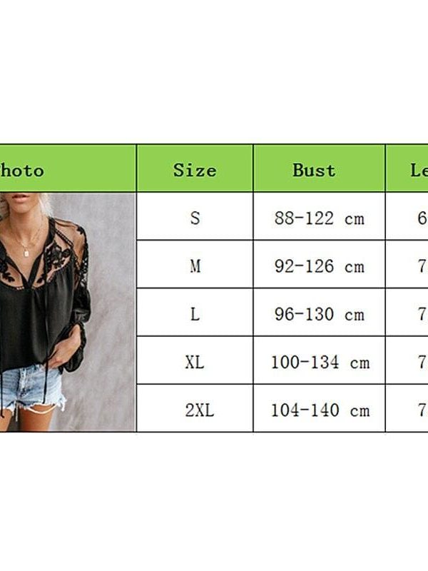 The Best 2019 Fashion Women Summer Lace Casual Tops Sexy Ladies Hollow Long Sleeve Blouse Shirt Costume Holiday Summer Clothes Online - Takalr