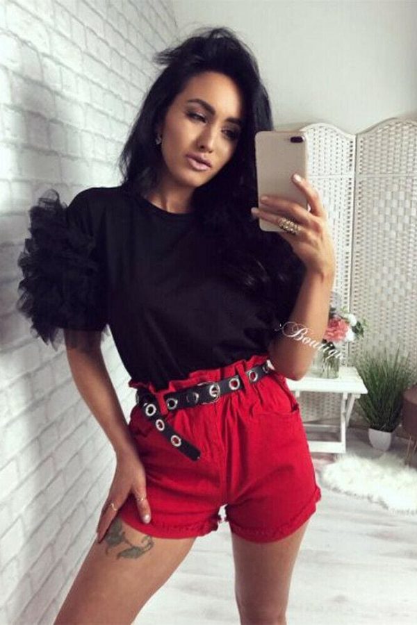 The Best 2019 Fashion Women Summer Ruffle Short Sleeve T Shirt Ladies Loose Casual Leopard Tops Shirt Holiday Outwear Streetwear Online - Takalr