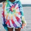 The Best 2019 Fashion Women Tie Dyeing Hooded Long Sleeve Sweatshirt Hoodie Pullover Jumper Sweater Tops Outwear Streetwear Online - Takalr