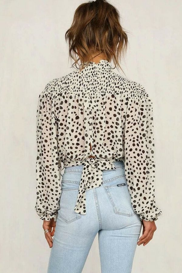 The Best 2019 Fashion Women's Casual Basic Loose Long Sleeve Tee Workout Ladies Autumn Sheer Chiffon Shirt Blouse Tops Online - Takalr