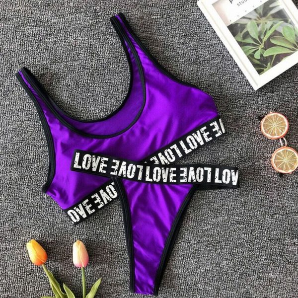 The Best 2019 mujer 2Pcs Women's Push-up Padded Bra Bikini Set Triangle Swimwear Swimsuit Bathing Suit Brazilian femme Beachwear Online - Takalr