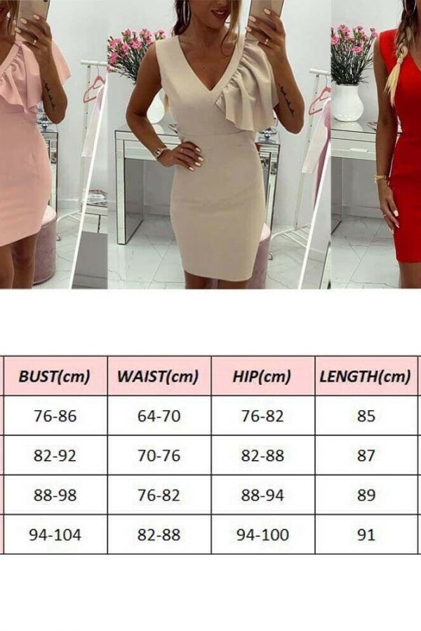 The Best 2019 New Elegant Women's Business Office Dress Bridesmaid Wedding Party Cocktail Mini V Neck Formal Bodycon Sheath Pencil Dress Online - Takalr