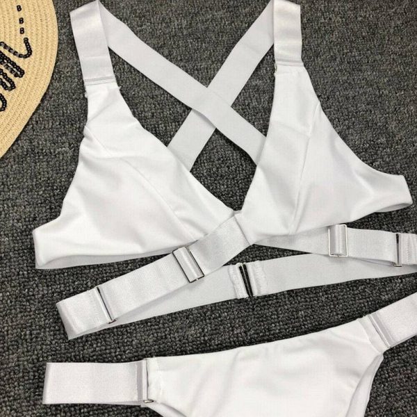 The Best 2019 New Fashion Sexy Women's Beach Swimsuits Women Padded Bra Bandage Bikini Set Swimsuit Triangle Swimwear Bathing Online - Takalr