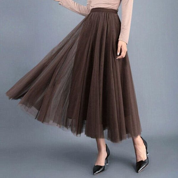 The Best 2019 New Fashion Women Boho Double Layer Long Maxi Dress Mesh Sundress Summer Ladies Holiday Casual Beach Skirt Online - Takalr