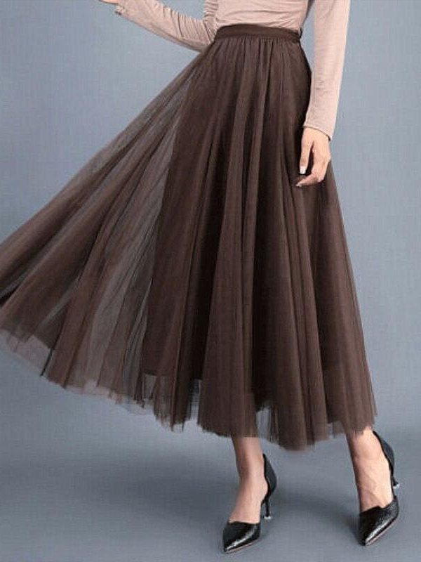 The Best 2019 New Fashion Women Boho Double Layer Long Maxi Dress Mesh Sundress Summer Ladies Holiday Casual Beach Skirt Online - Takalr