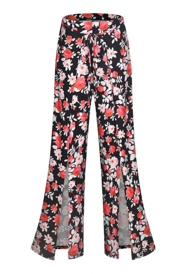 The Best 2019 New Fashion Women Boho Floral Flare Long Pants Palazzo Baggy Wide Leg Summer Casual Trousers Loose Culottes Online - Takalr