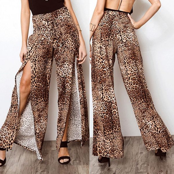 The Best 2019 New Fashion Women Boho Floral Flare Long Pants Palazzo Baggy Wide Leg Summer Casual Trousers Loose Culottes Online - Takalr