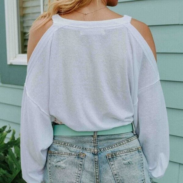 The Best 2019 New Fashion Women Ladies Summer Pre-fall Long Sleeve Shirt Loose Solid Casual Loose Tops T-Shirt Female Clothing Online - Takalr