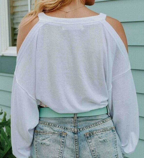 The Best 2019 New Fashion Women Ladies Summer Pre-fall Long Sleeve Shirt Loose Solid Casual Loose Tops T-Shirt Female Clothing Online - Takalr