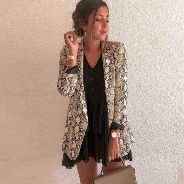 The Best 2019 New Fashion Women Slim Casual Blazer Jacket Top Outwear Ladies Autumn Winter Long Sleeve Career Formal Long Coat Online - Takalr