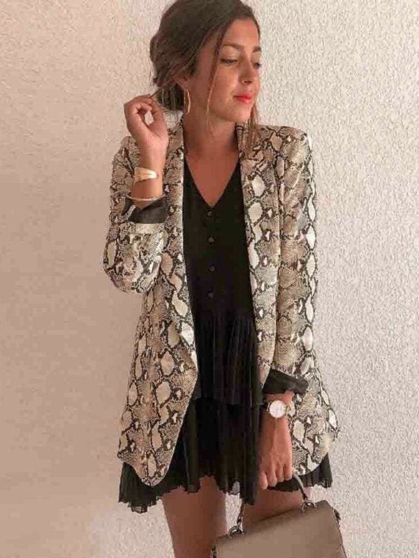 The Best 2019 New Fashion Women Slim Casual Blazer Jacket Top Outwear Ladies Autumn Winter Long Sleeve Career Formal Long Coat Online - Takalr