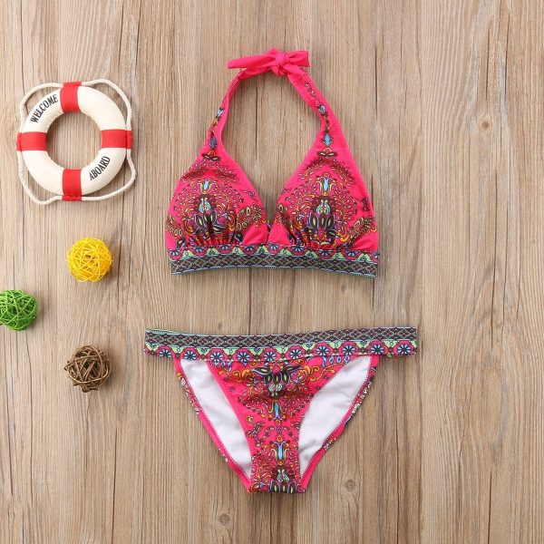 The Best 2019 New Floral Printed Women Bikini Set Push-up Swimsuit Bandage Swimming Costume Bathing Suit Swimwear Monokini Beachwear Online - Takalr