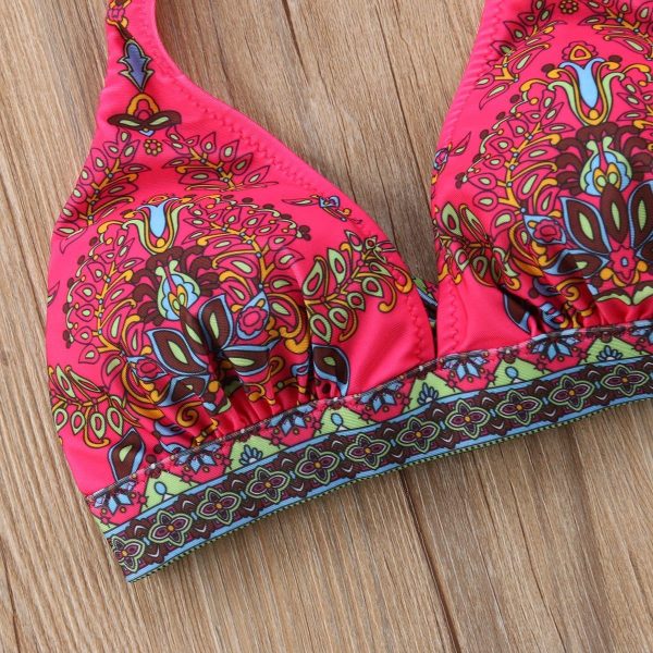 The Best 2019 New Floral Printed Women Bikini Set Push-up Swimsuit Bandage Swimming Costume Bathing Suit Swimwear Monokini Beachwear Online - Takalr