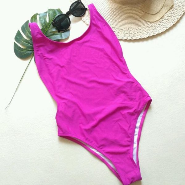 The Best 2019 Striped Swimwear One Piece Swimsuit Women Backless Monokini Swimsuit Online - Takalr