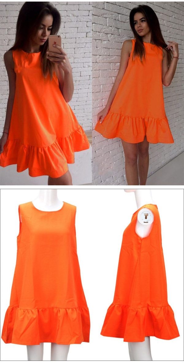 The Best Summer Ruffle Women Dress Beach Boho Short Mini Dress Online - Source Silk