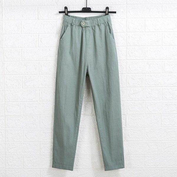 Summer Cotton Large size 5XL Cotton High Waist Women Pants Casual Pants Female Harajuku Loose Women Cargo pants - Takalr