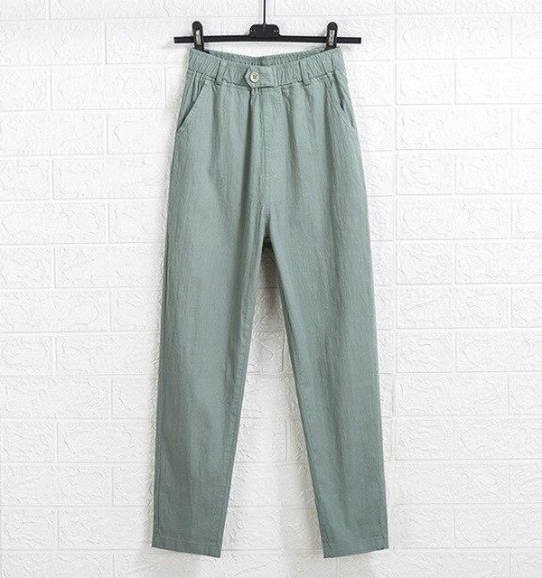 Summer Cotton Large size 5XL Cotton High Waist Women Pants Casual Pants Female Harajuku Loose Women Cargo pants - Takalr