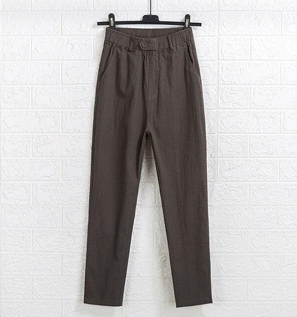 Summer Cotton Large size 5XL Cotton High Waist Women Pants Casual Pants Female Harajuku Loose Women Cargo pants - Takalr