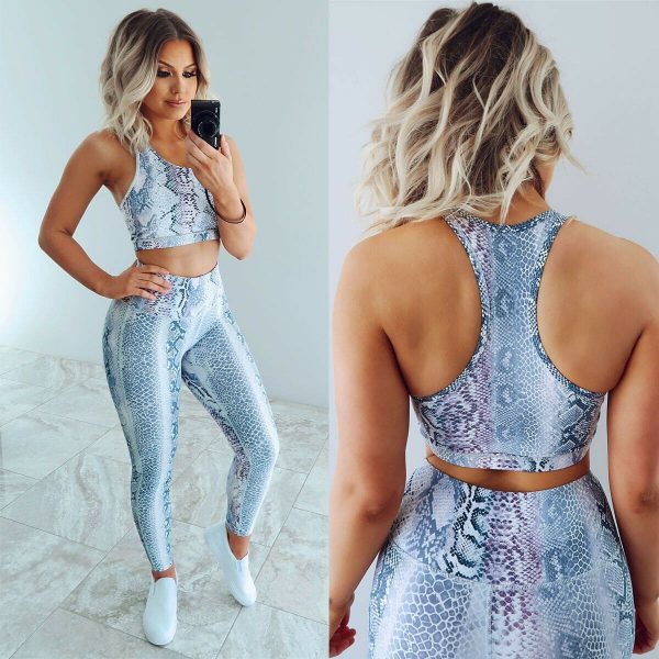 The Best 2pcs Women Outfits Set Running Vest Bra + High Waist Pants Gym Workout Casual Fitness Clothes Tights Sport Wear Tracksuit Online - Takalr