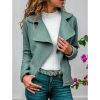 Women's Autumn Solid Color Collar Jacket - Takalr