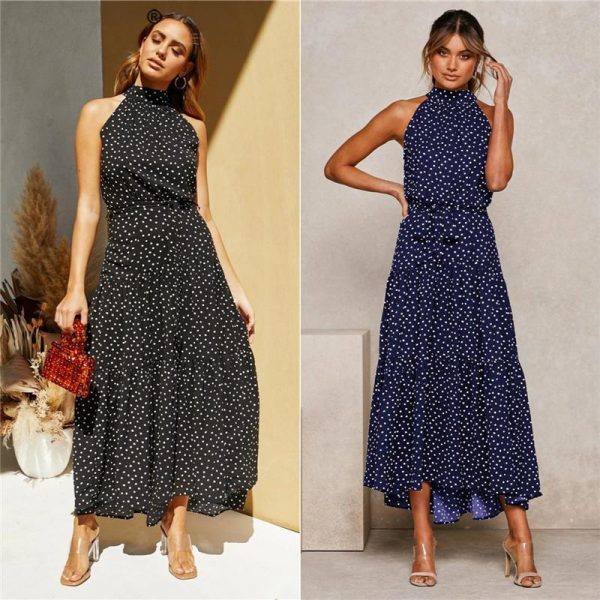 Boho Women Long A-Line Off Shoulder Elegant Sash Maxi Dress Women - Takalr