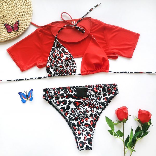 The Best 3PCS Women Bikini Set Bandage Push-Up Padded Swimwear Swimsuit Bathing Brazilian New Online - Source Silk