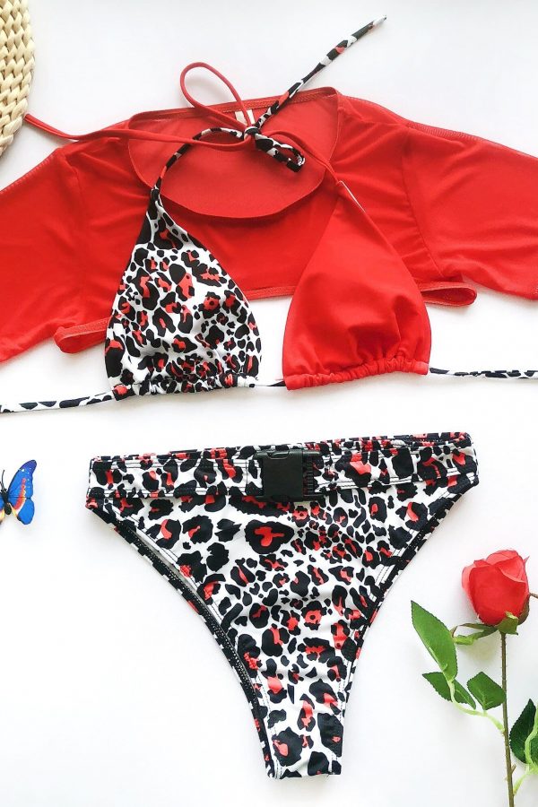 The Best 3PCS Women Bikini Set Bandage Push-Up Padded Swimwear Swimsuit Bathing Brazilian New Online - Source Silk