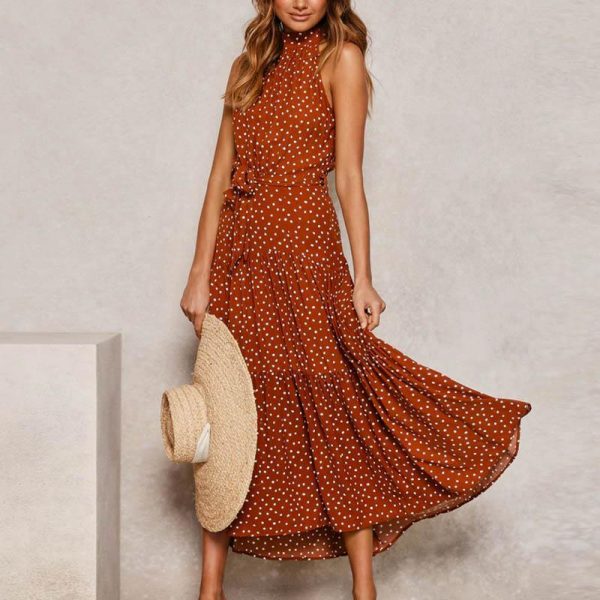 Boho Women Long A-Line Off Shoulder Elegant Sash Maxi Dress Women - Takalr