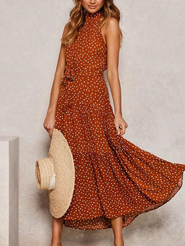 Boho Women Long A-Line Off Shoulder Elegant Sash Maxi Dress Women - Takalr