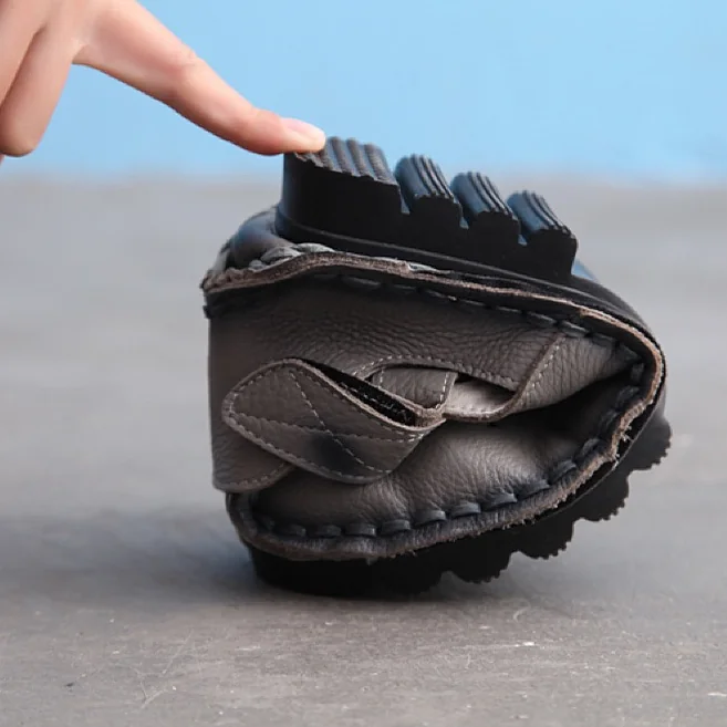 Summer Retro Soft Sole Leather Women's Shoes Personality Casual Sandals - Image 11