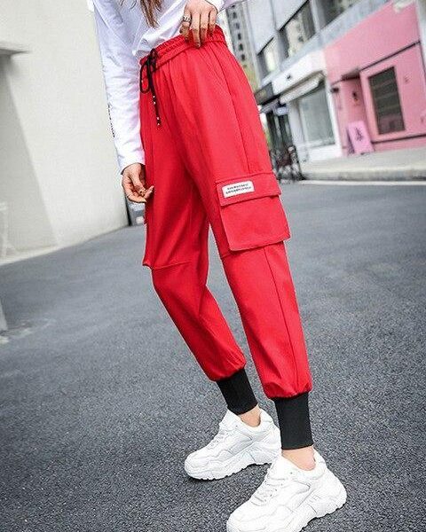 Autumn Hip Hop Cargo Pants Women Streetwear Trousers Women Harajuku BF Pants for Women High Waist Fashion Women's pants - Takalr