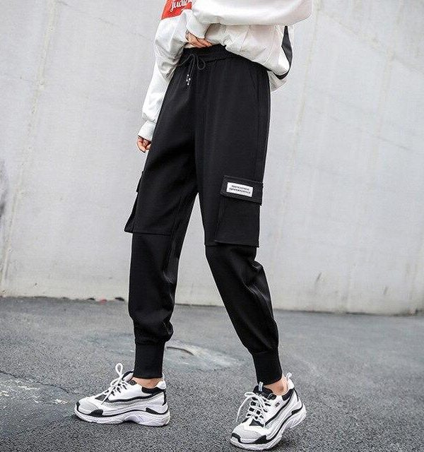 Autumn Hip Hop Cargo Pants Women Streetwear Trousers Women Harajuku BF Pants for Women High Waist Fashion Women's pants - Takalr