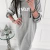 Fashion Casual Letter Printed Long Sleeve Women Hoodies Mini Dress Long Sleeve Women Dress Fall Clothing - Takalr