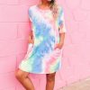 Fashion Casual Round Neck Printed Short Sleeve Loose Women Dress Casual Short Sleeve Shirt Dress Women Summer Dress - Takalr