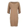 Fashion Long Sleeve Dress Women Casual Solid Color Round Neck Long Sleeve Women Dress Casual Women Shirt Dress - Takalr