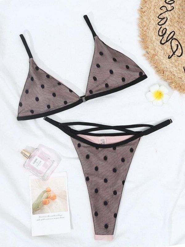 Dot Sexy Bikinis 2021 New Arrival Bikini Push Up Swimsuit Padded Bra Straps Cross High Waist Swimwear Women Biquini - Takalr