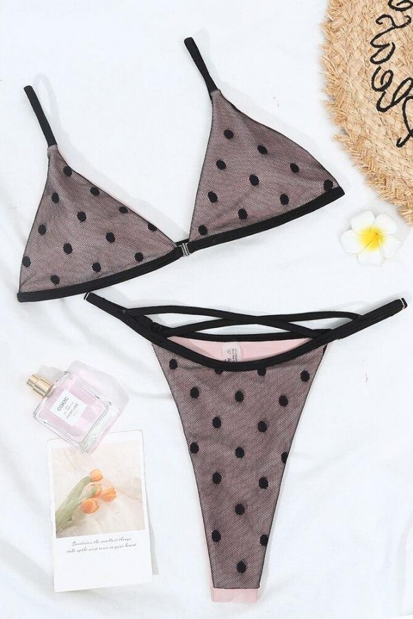 Dot Sexy Bikinis 2021 New Arrival Bikini Push Up Swimsuit Padded Bra Straps Cross High Waist Swimwear Women Biquini - Takalr