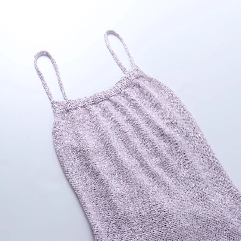Sexy Knitted Sweater Dresses Fall Elegant Party Strappy Lace Up Open Back Split Bodycon Midi Dress C76-CB26 - Image 22