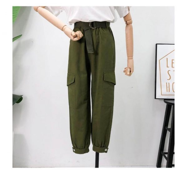 Joggers Chains High Waist Pants For Women Autumn Cargo Harem Streetwear Women's Trousers  Spring Hip Hop Clothes - Takalr