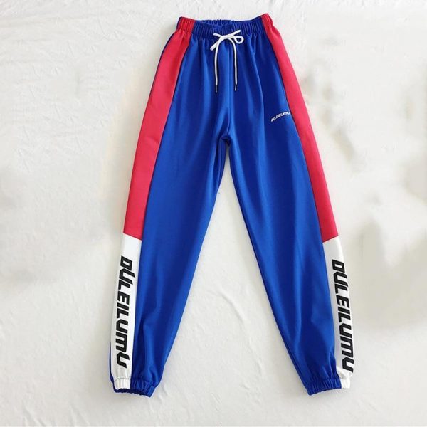 Loose Sports Pants Women Autumn  Students Harajuku BF casual Joggers Women Trousers  High Waist Chain Hip-hop Pants - Takalr