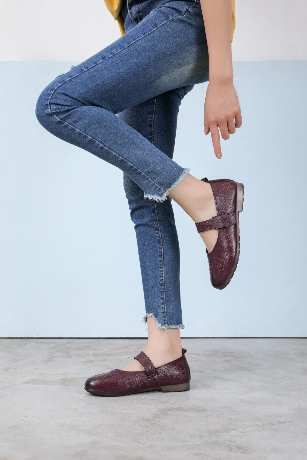 Genuine Leather Soft Bottom Women Flats Mother Shoes Comfort Oxford Shoes For Women Shoes Women Loafers Moccasins 35-42 - Image 20