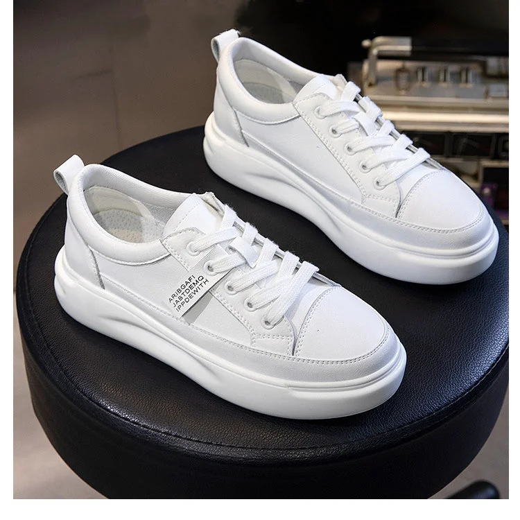 Shoes Women New Tennis Shoes Fashion Genuine Leather Platform Mesh Winter Warm Sneakers For Women White Sneakers Sport Shoe - Image 4